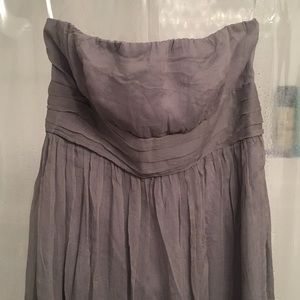 J. Crew Grey Silk Dress